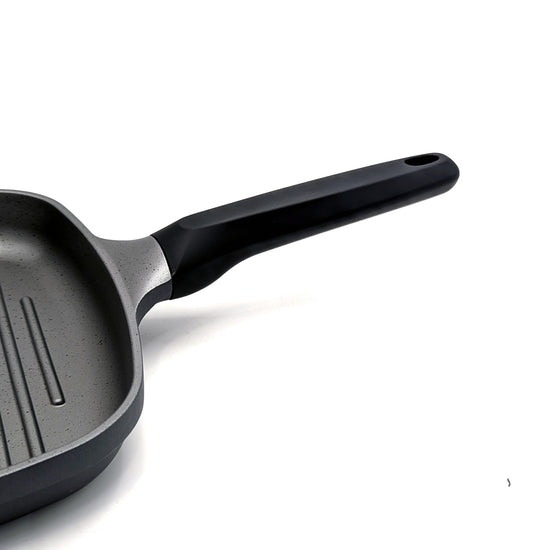 Prestige Essentials Grill Pan Square 47Cm | Non-Stick Granite Coated Grill Skillet | Induction Compatible Cookware | Black - PR81165