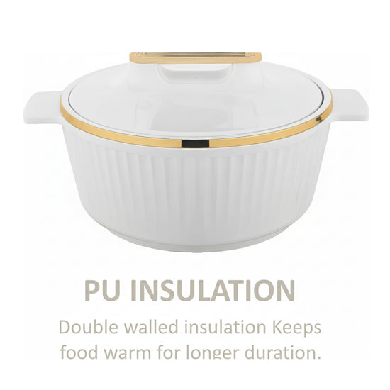 Asian Fancy Insulated Casserole Dlx 1500 Ml - White | AF2091W