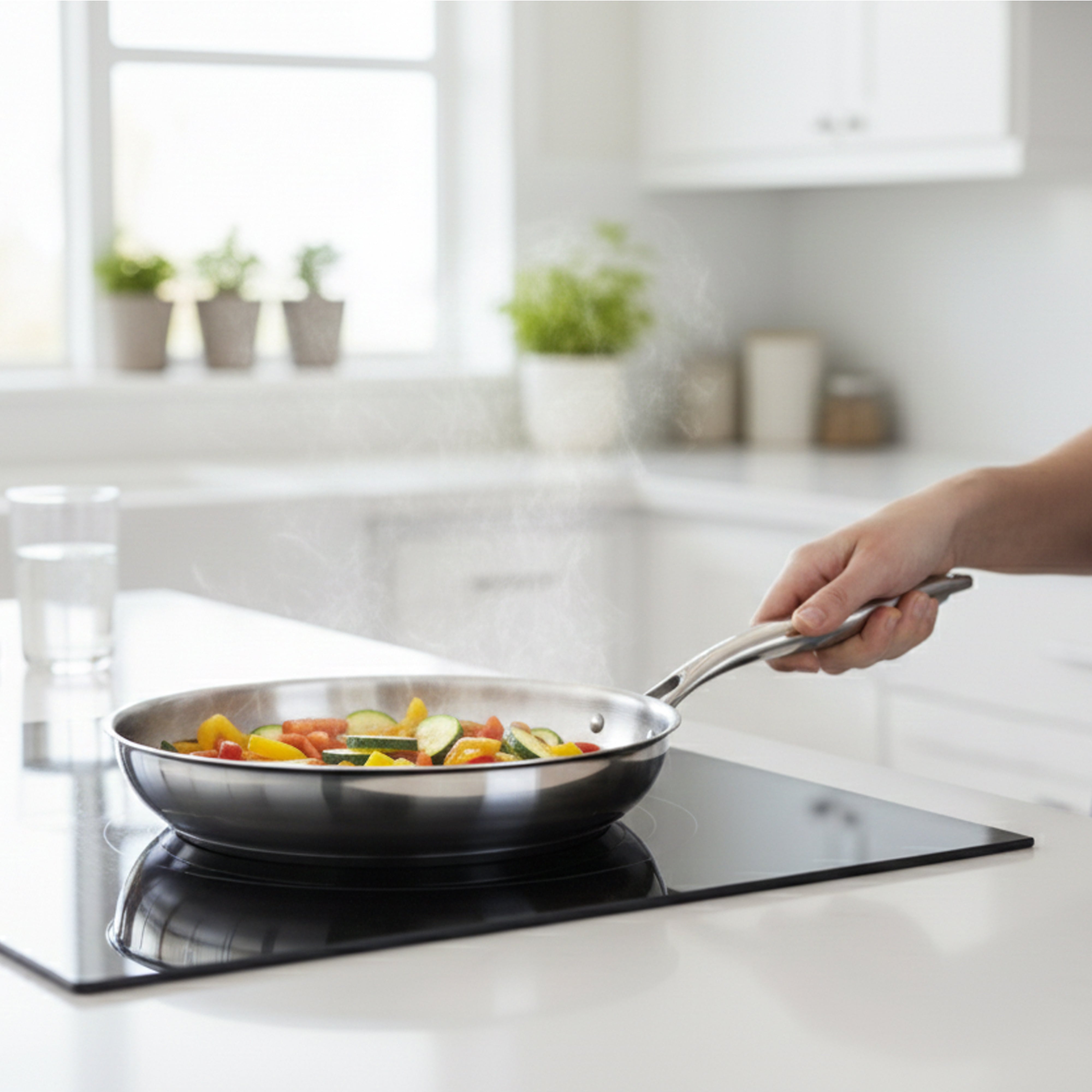 Prestige Tri Ply S/S Twin Frypan Set 24Cm / 28Cm Fry Pan | Induction + all hob suitable | Pots and Pans Set | PR81205