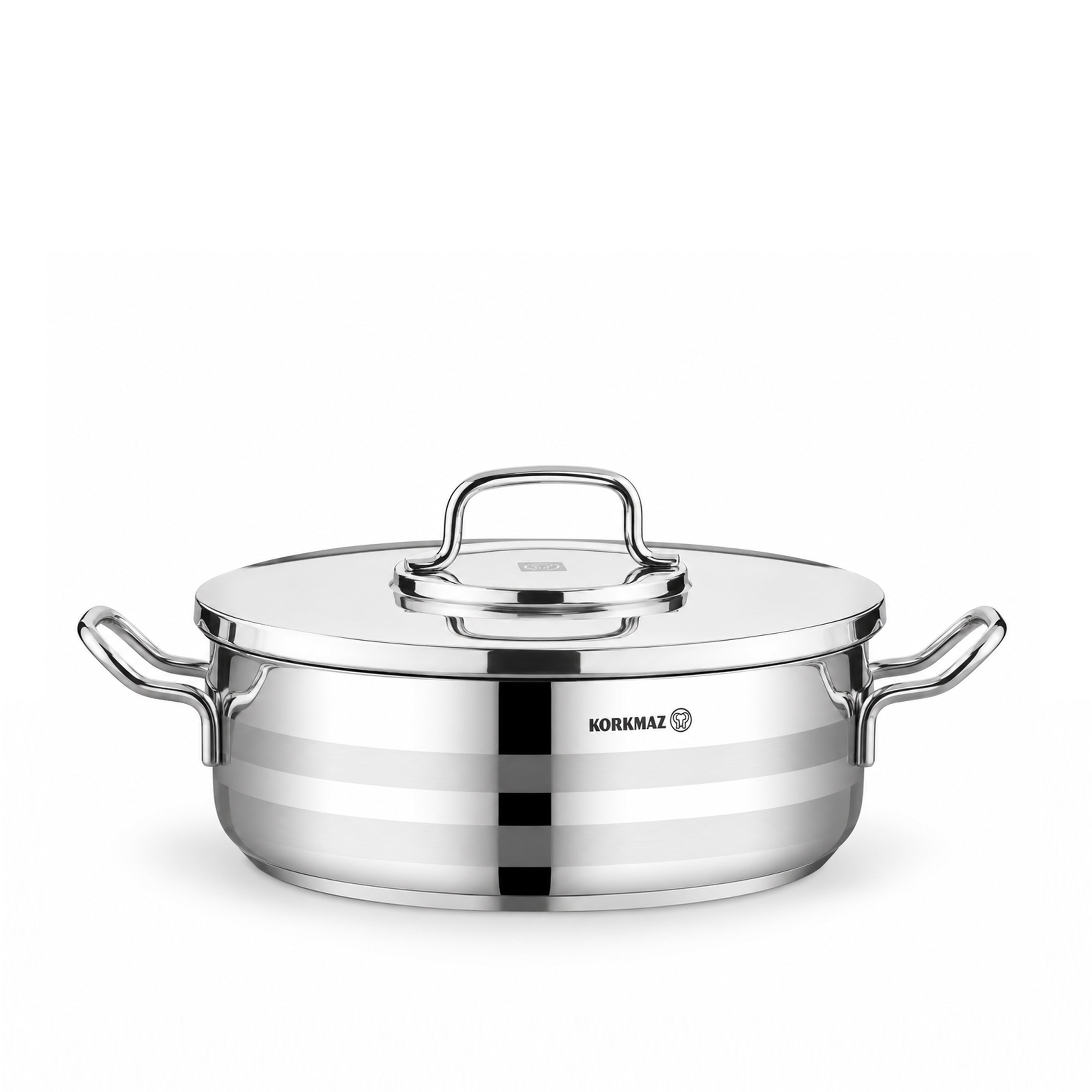 Korkmaz Astron Stainless Steel Cookware Set 11 Pcs | Tri-ply Bottom Cooking Pots & Pans Set | KA2052