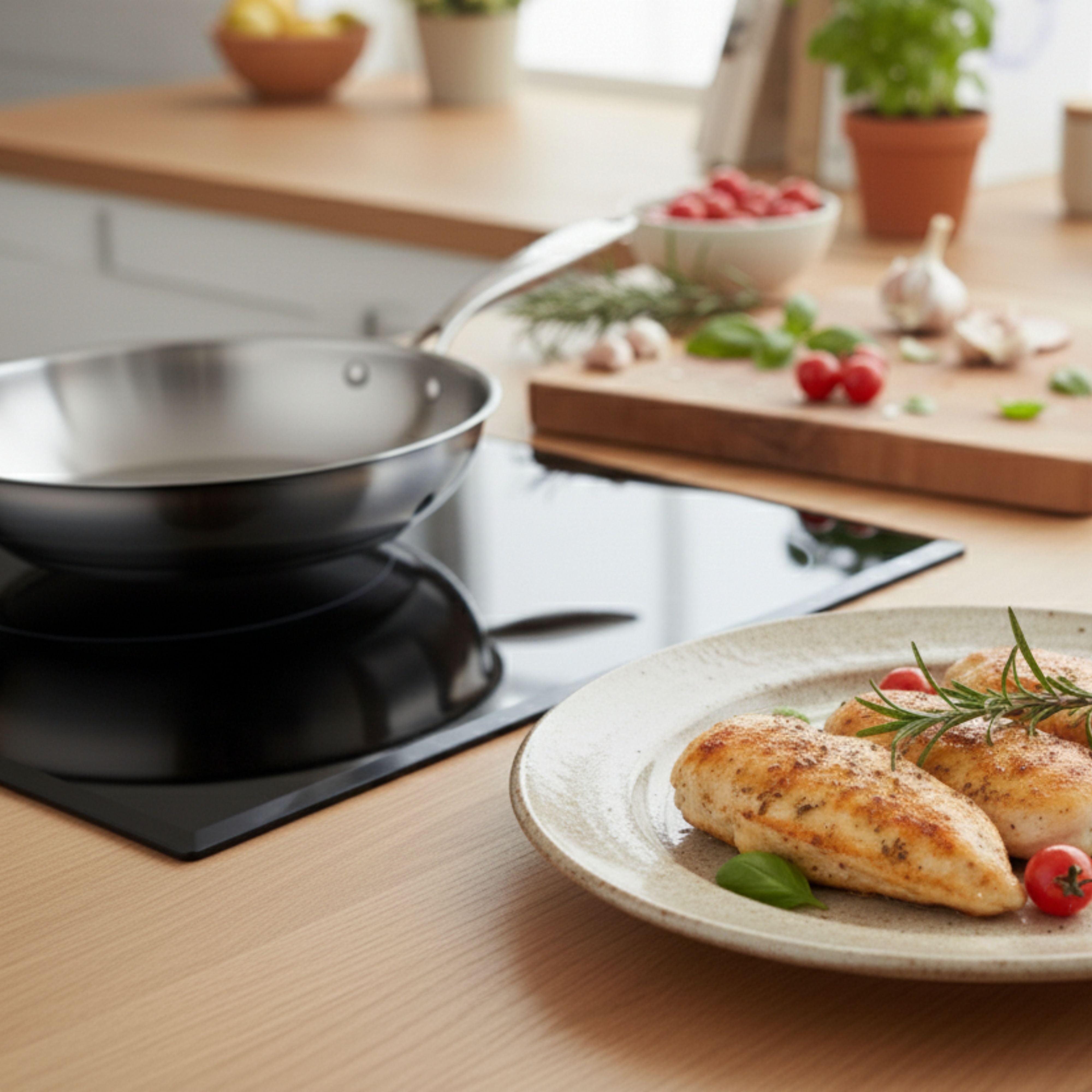 Prestige Infinity Tri Ply Stainless Steel 24cm Fry Pan | Induction + all hob suitable | PR81181