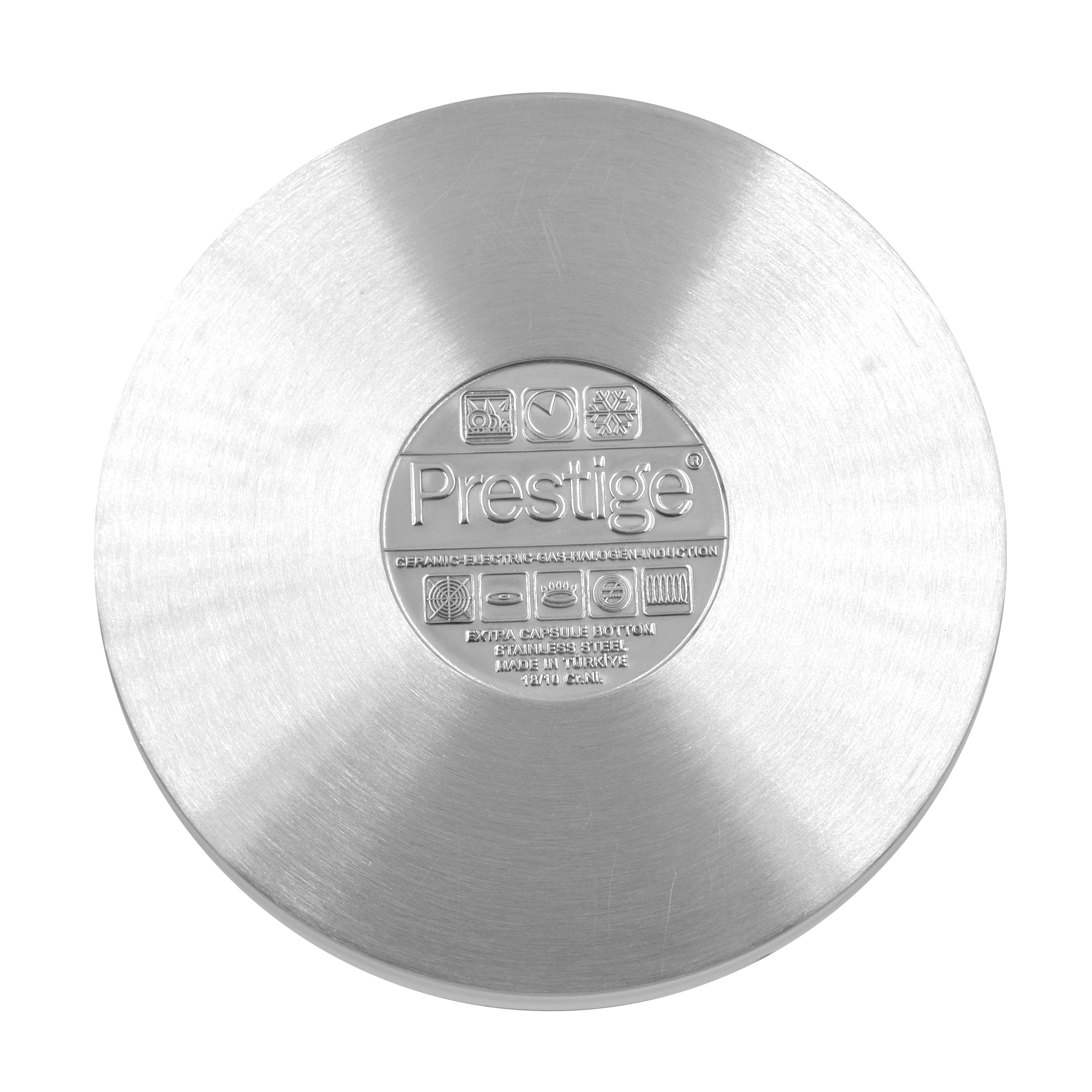 Prestige Infinity Stainless Steel Open Fry Pan 20cm | Induction Compatible Frying Pan | Silver - PR77366