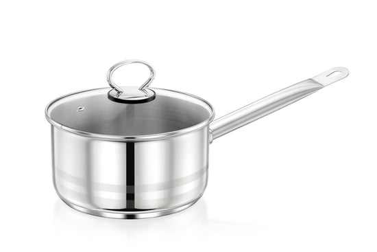 Prestige S/Steel 14 cm Sauce Pan with Glass Lid | PR81137