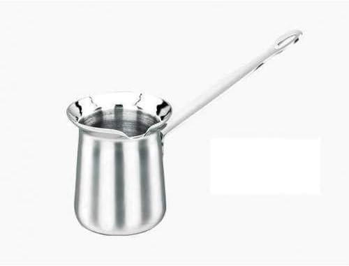 Korkmaz Classic Milk Pan 0.5L | Stainless Steel Milk Pot | Silver - KA138