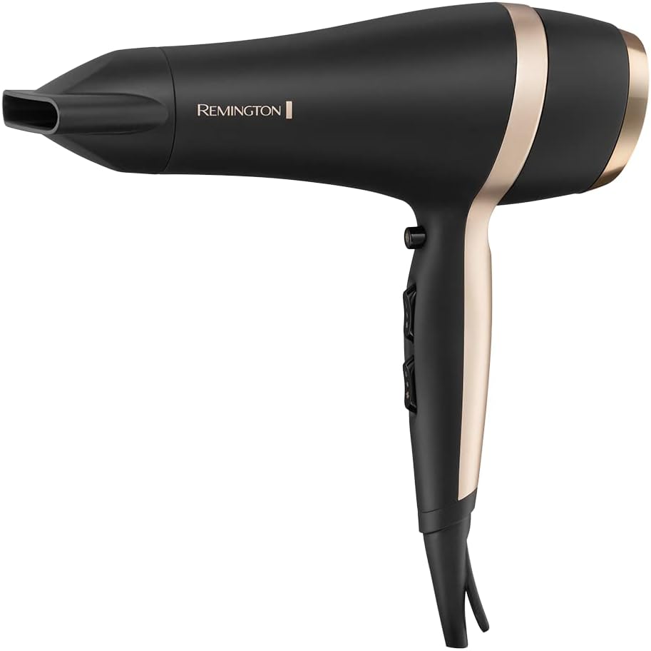 Remington Salon Smooth Hair Dryer Gift Set | 2200W Dryer with Ionic Conditioning & Styling Accessories | Perfect Gift for Smooth, Shiny Hair – D6940GP