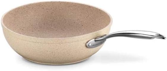 Korkmaz Granita Forged Aluminium Wok 28X8.5cm | Non-Stick Granite Coated Wok | Induction Compatible Cookware | KA1267