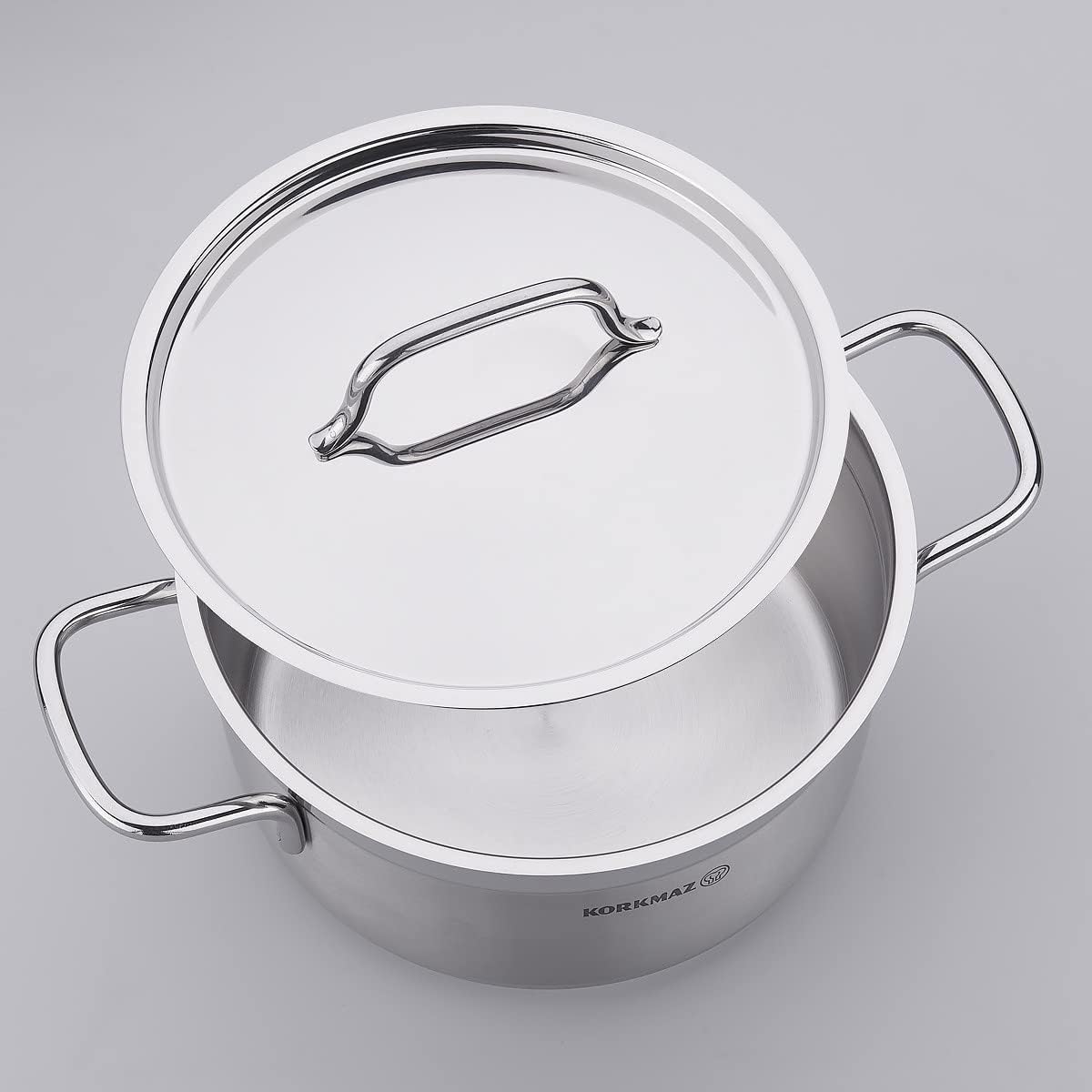 Korkmaz Alfa Extra Deep Stainless Steel Casserole Pot 30X20 Cm / 14.0 L.
| KA1032