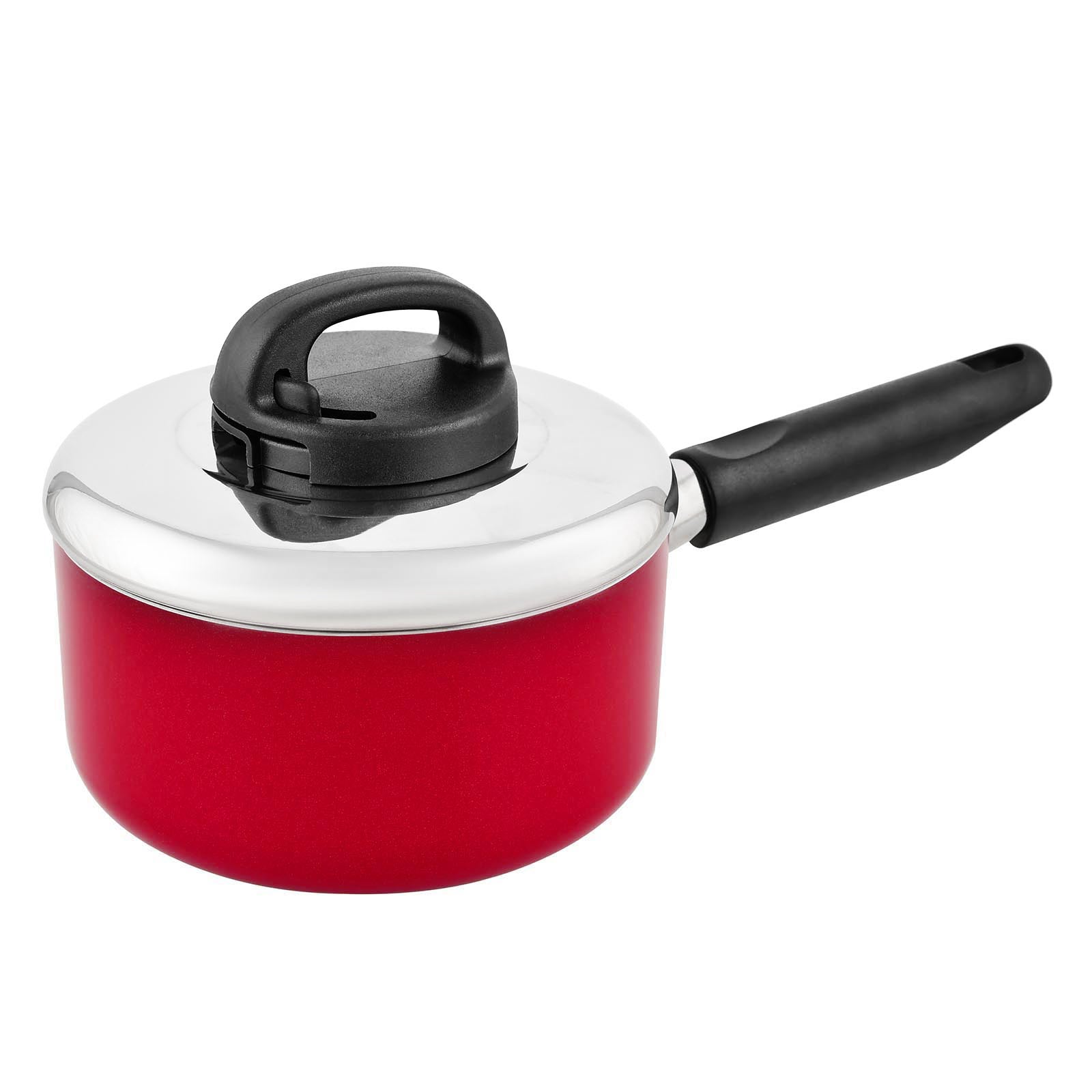 Prestige Classique Non-Stick Sauce Pan 14 cm | 3X Ultra Tough Frying Pan | Red - PR15906