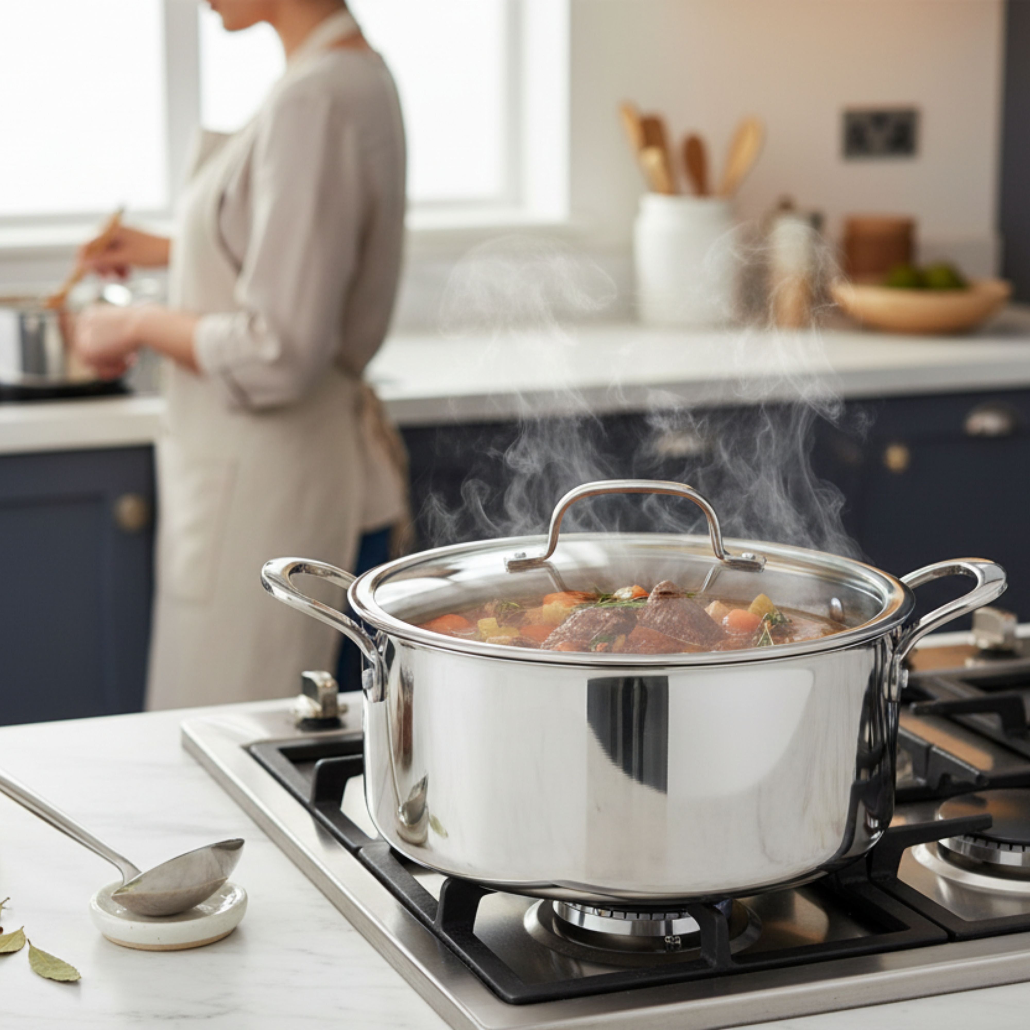 Prestige Infinity Tri Ply Stainless Steel 28cm Casserole With Lid | Induction + all hob suitable | PR81194