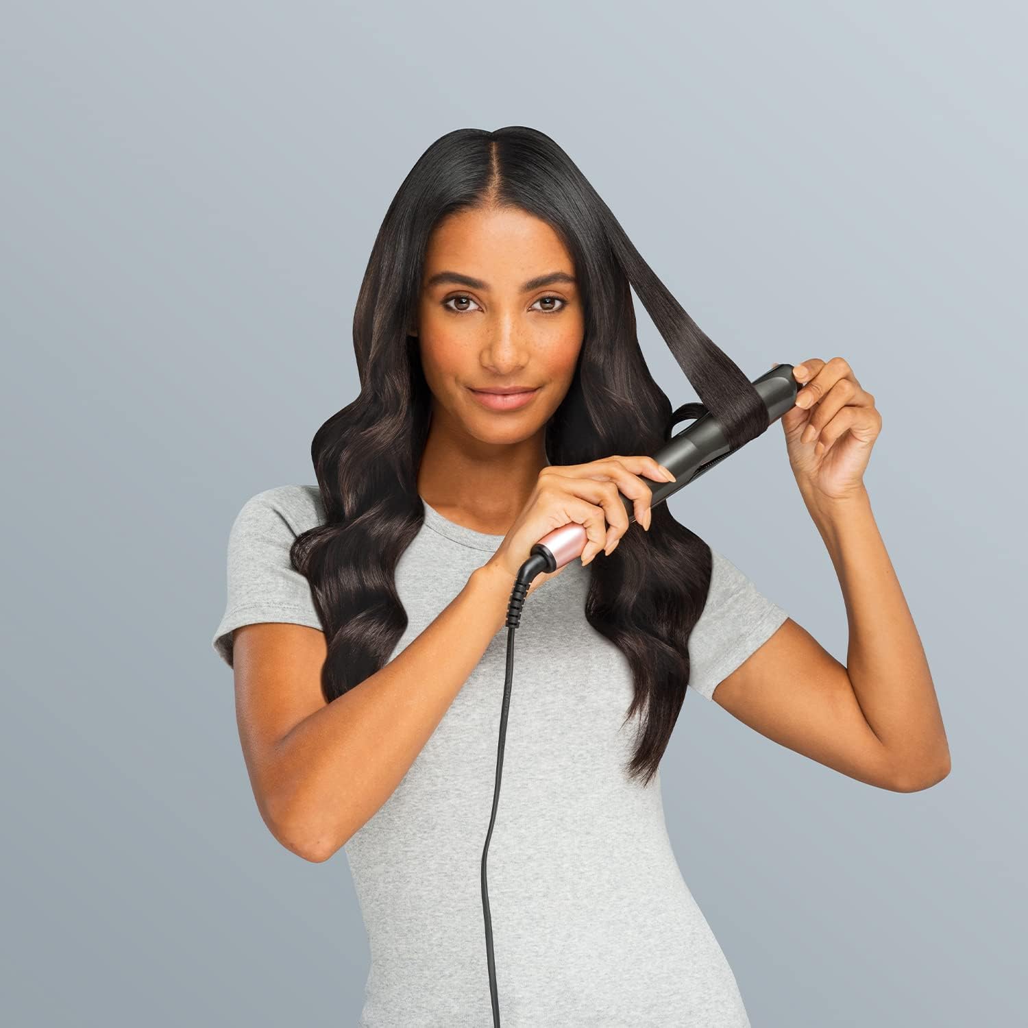 Remington Proluxe Curl & Straight Confidence Styler | Unique Twisted Design with OPTIheat Technology for Smooth or Curly Styles – S6606