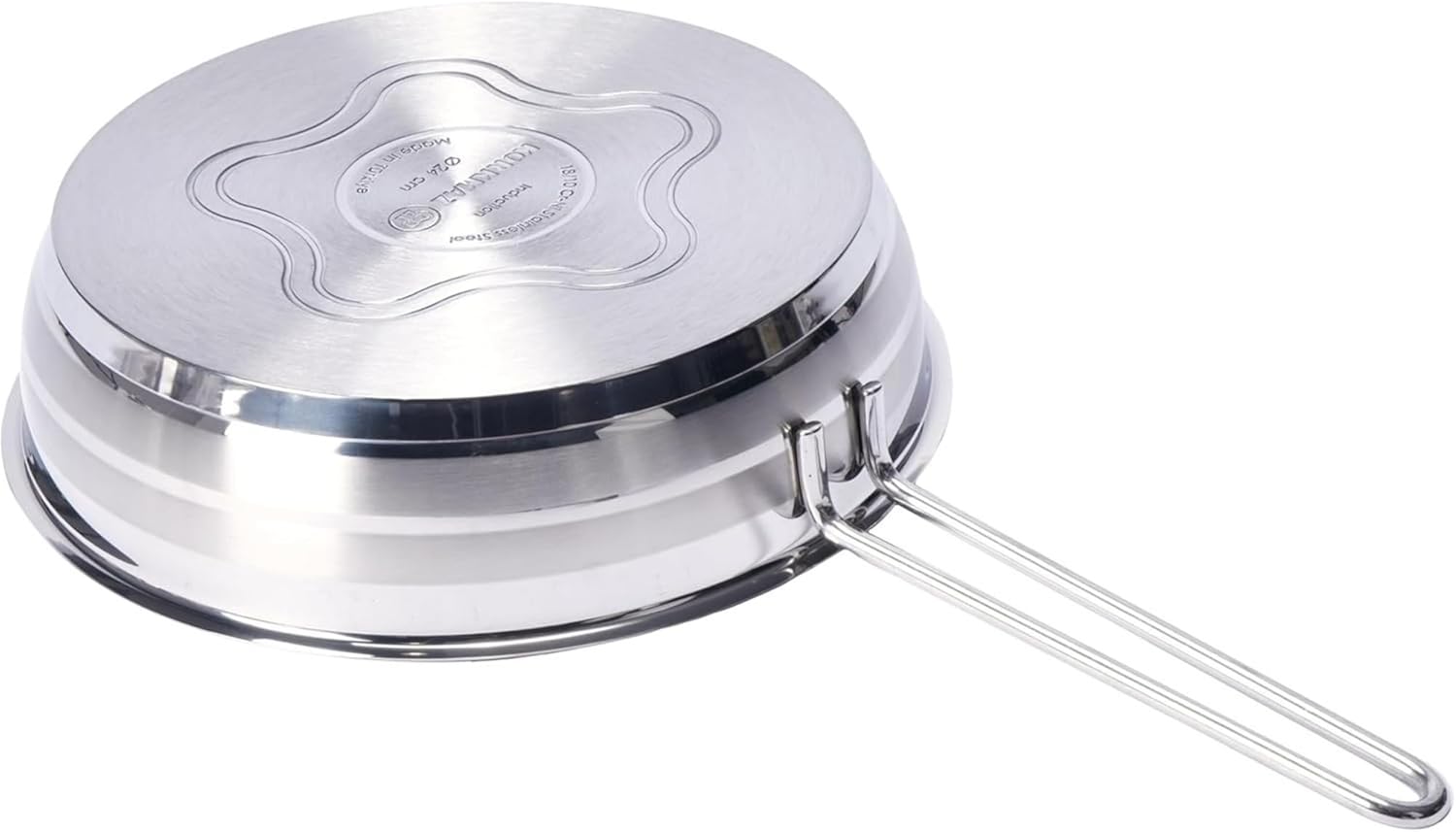 Korkmaz Astra 11 Pcs Stainless Steel Cookware Set | Turkish Induction Compatible Tri-Ply Bottom Pots and Pans Set | Silver KA1090