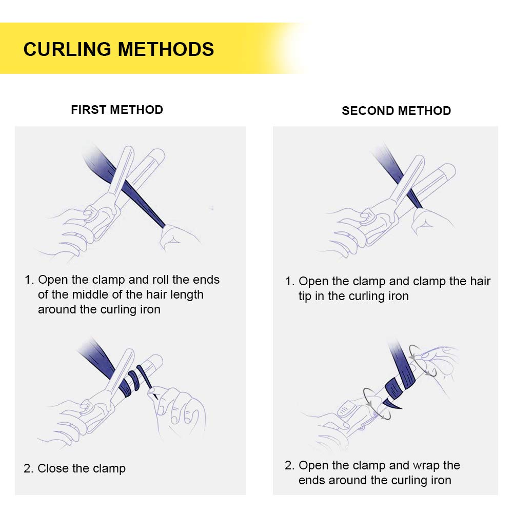 Carrera 537 Professional Curling Machine Hair Rod | Curling Iron Tong for Women | Ceramic Wand - Flexi Rod, LED & Long Plates