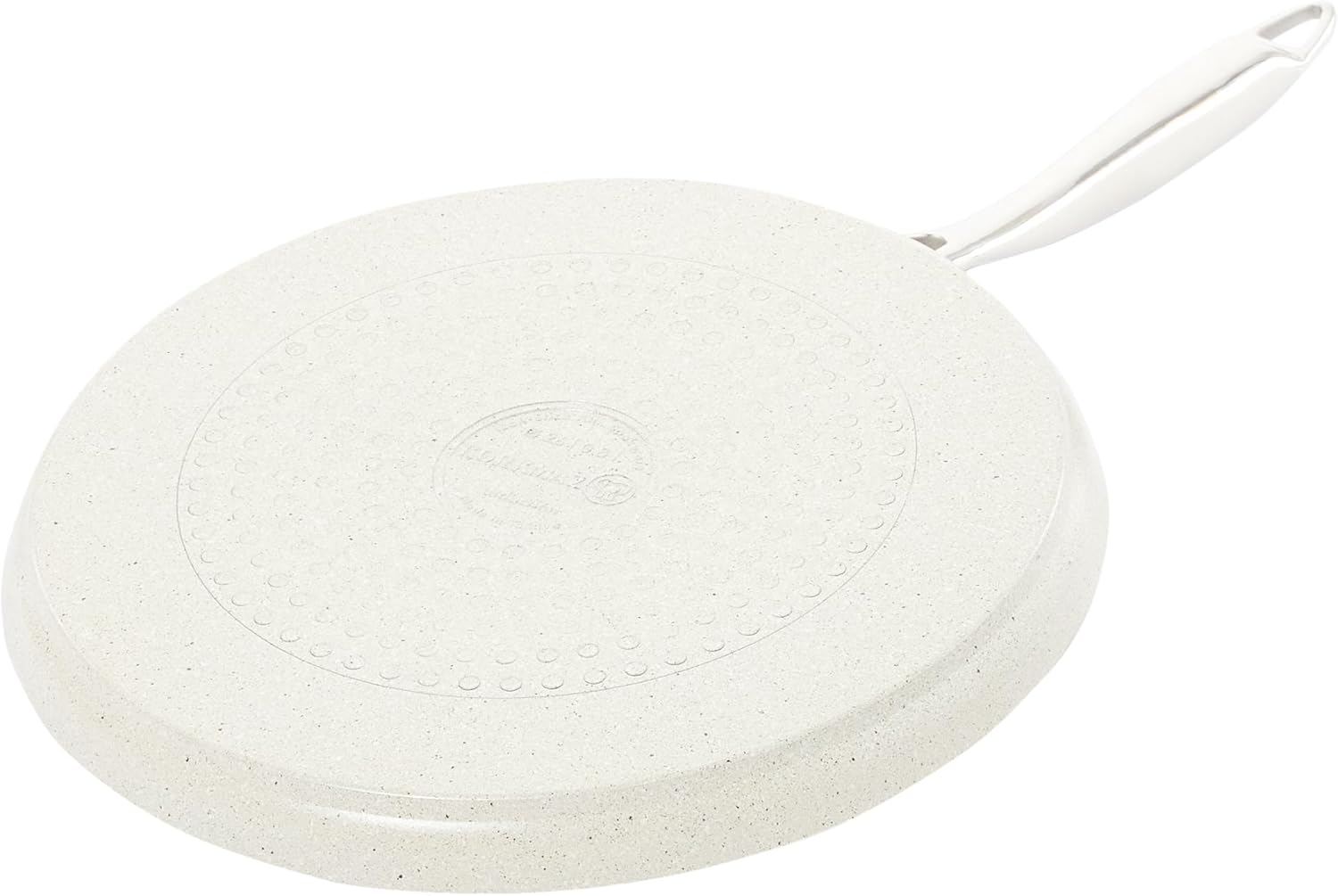 Korkmaz Granita Forged Aluminium Crepe Frypan | Non-Stick Granite Coated Roti Tawa | Induction Compatible Cookware | KA1270