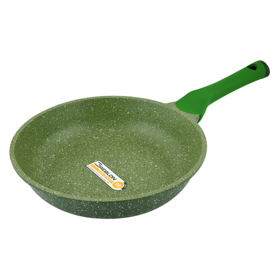 Prestige Essentials Granite Non-Stick Fry Pan 28cm | Induction Compatible Cast Aluminium Frying Pan | Green - PR81103