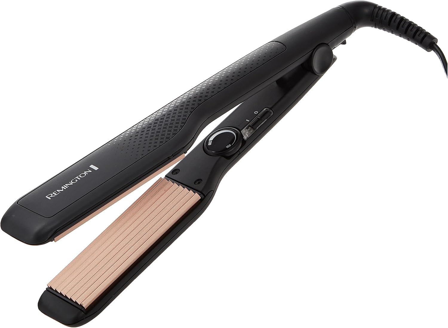 Remington Ceramic Crimp 220 Hair Straightener | Professional 220°C Heat with Anti-Static Coating for Defined Texture & Volume – S3580