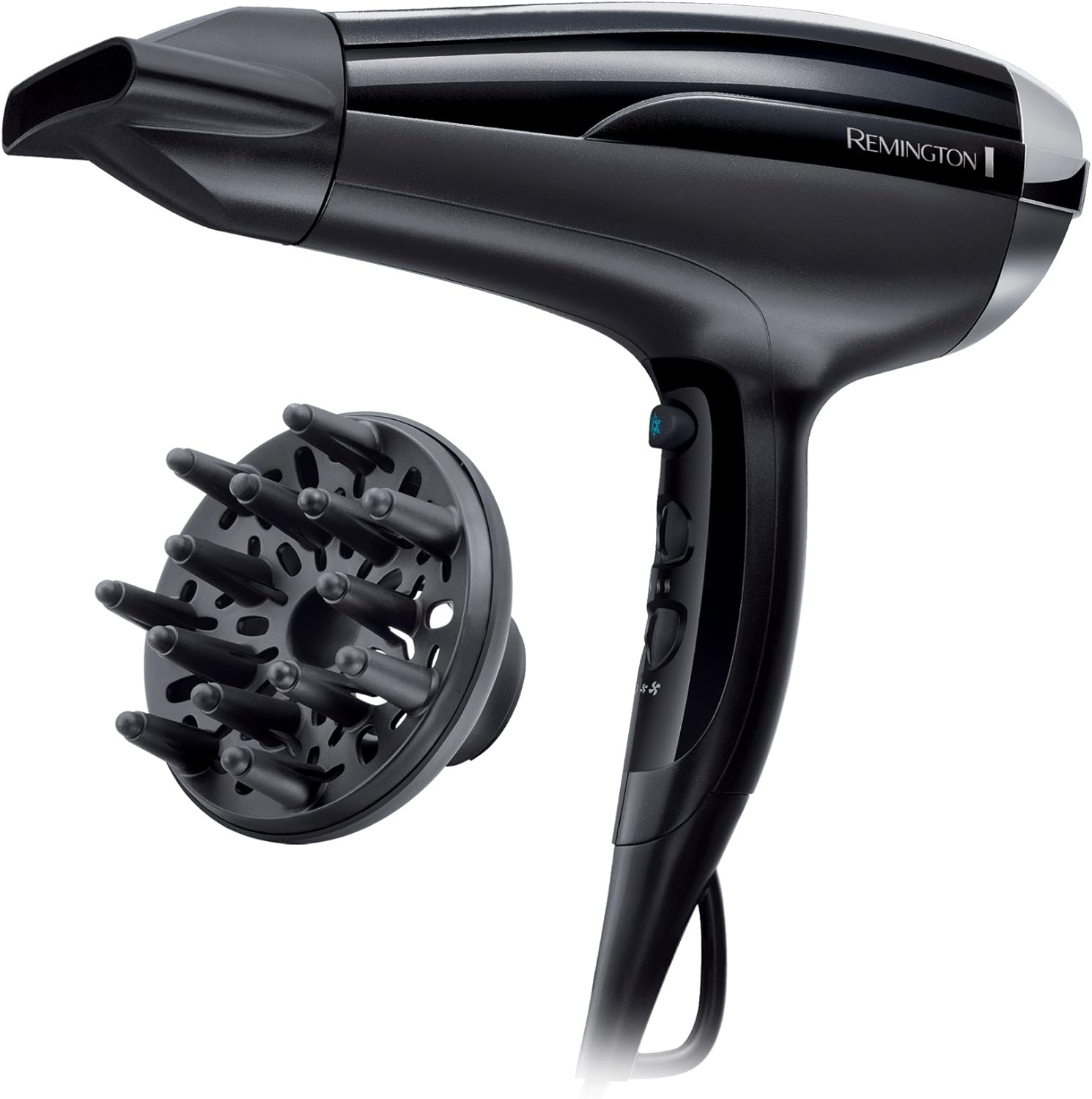 Remington 2300W Pro-Air Shine Hair Dryer | Ionic Conditioning for Frizz-Free Shine | 3 Heat & 2 Speed Settings with Cool Shot – D5215