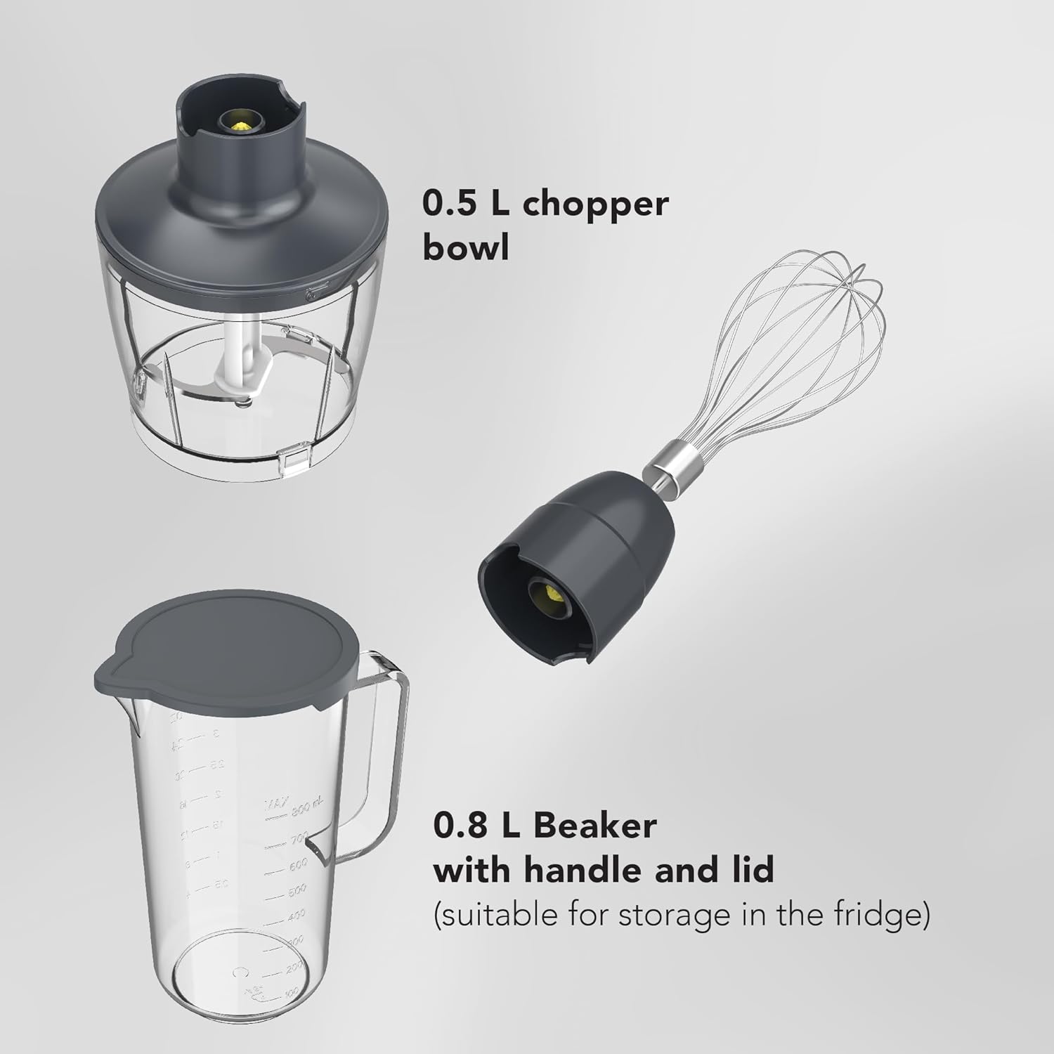 CARRERA 1000W Stick Blender, 4-in-1 Hand Blender & Grinder – Stainless Steel, Full Copper DC Motor, Turbo, LED Display, For Soups, Smoothies, Chutneys, Baby Food – CRR453, 2-Year Warranty