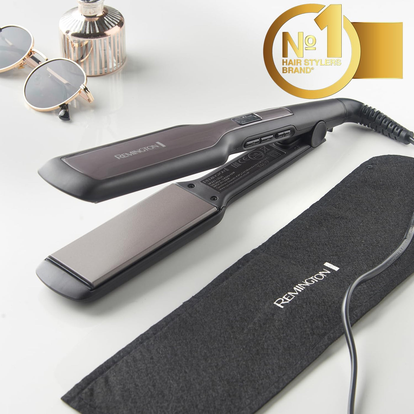 Remington Extra Wide Digital Ceramic Hair Straightener - RES5525