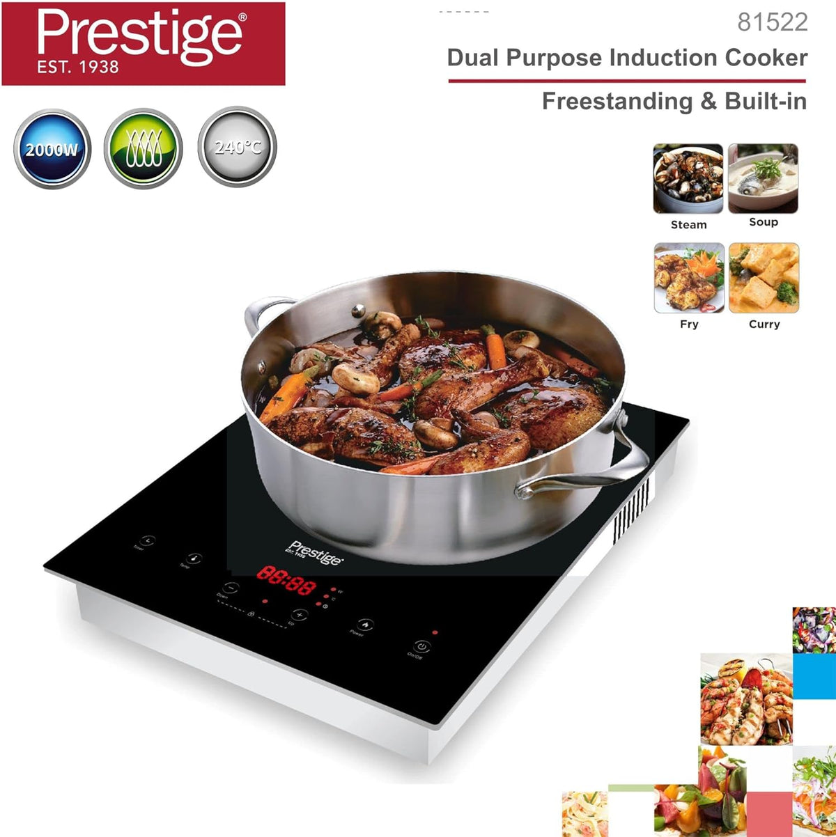 Prestige Single Built-In Induction Cooker | PR81522