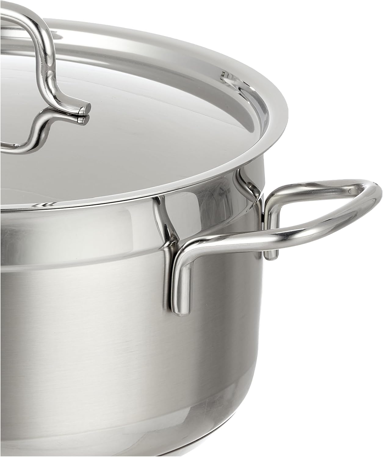 Korkmaz Alfa Plus 11 Pieces Stainless Steel Cookware Set | Induction Compatible Tri-Ply Bottom Pots and Pans Set | Silver - KA1610