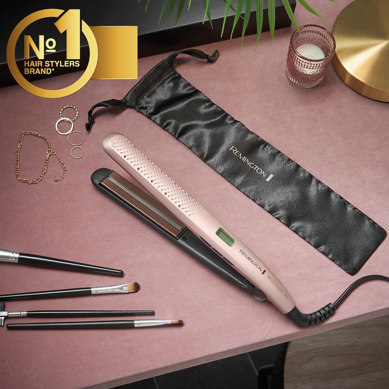 Remington Wet2 Straight Pro Hair Straightener RES7970 - Gold