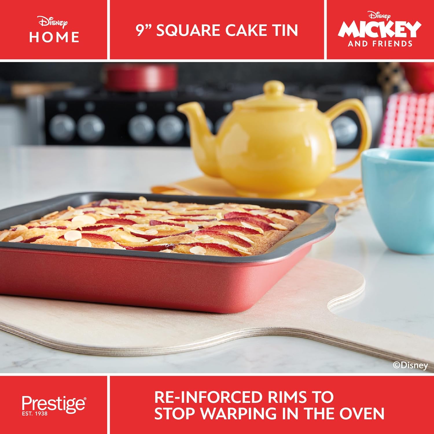 Prestige X Disney Bakeware Square Cake Tin 9" | PR48800