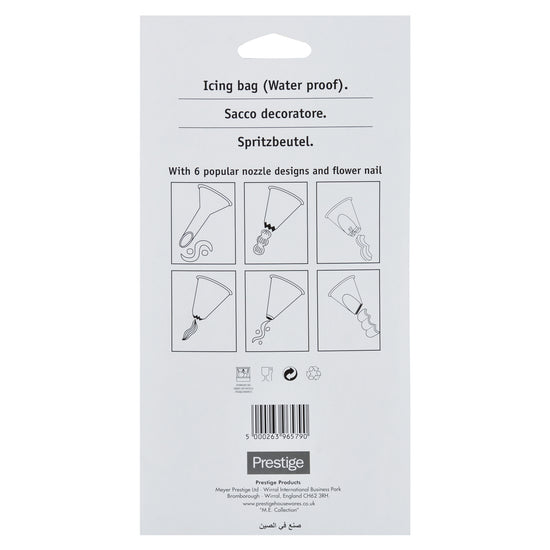 Prestige Icing Bag 6 Nozzles | PR9657