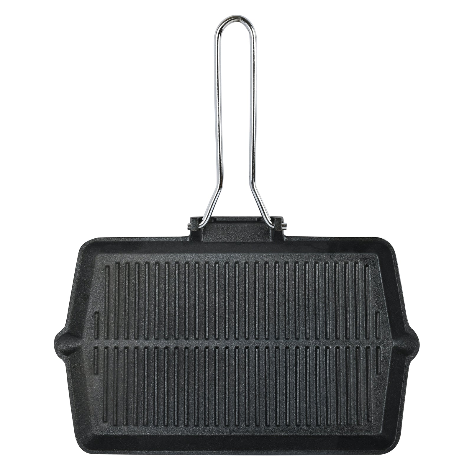 Prestige Cast Iron Chargriller 35 cm | Portable Small Charcoal Grill and Tabletop Cast Iron Skillet | PR15863