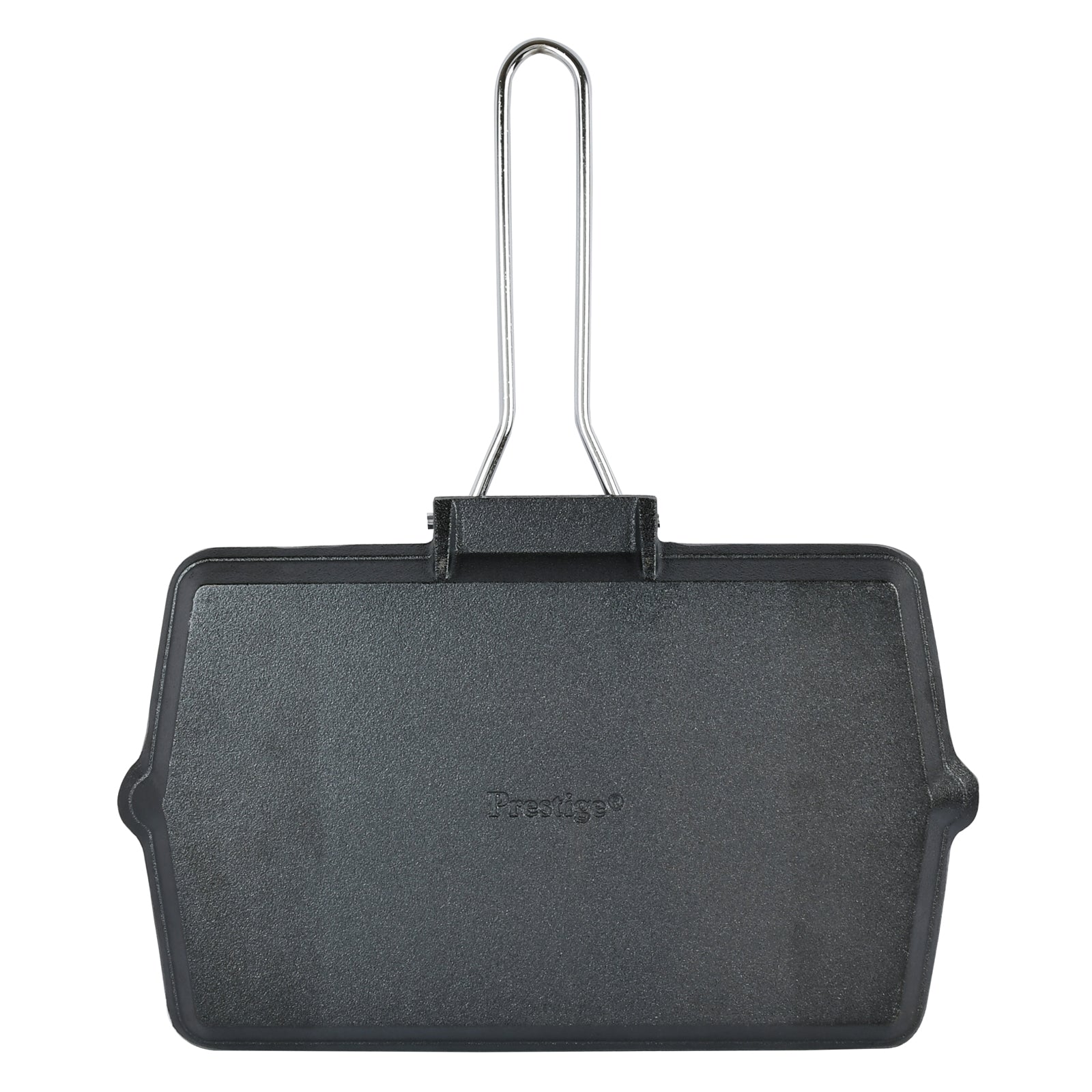 Prestige Cast Iron Chargriller 35 cm | Portable Small Charcoal Grill and Tabletop Cast Iron Skillet | PR15863