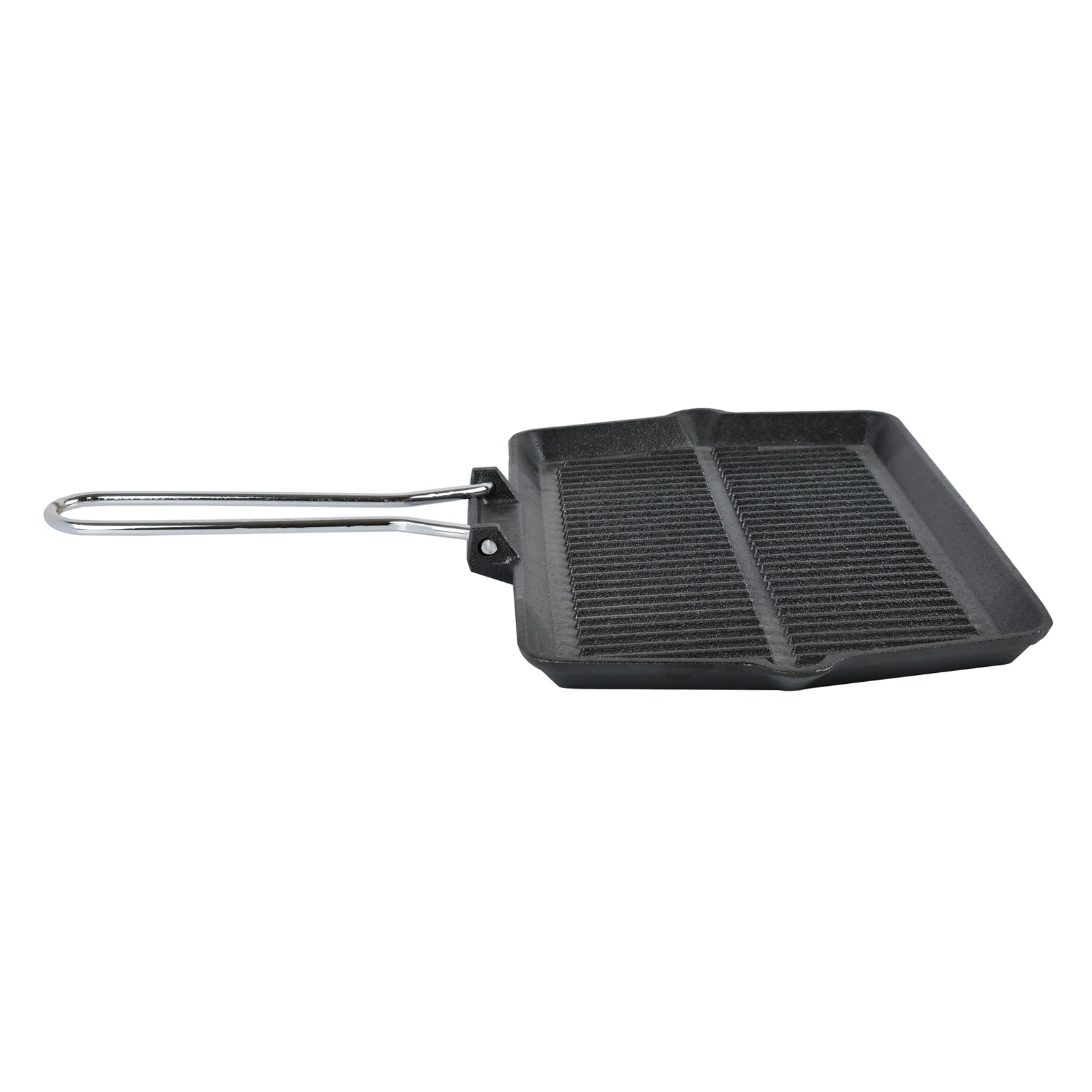 Prestige Cast Iron Chargriller 35 cm | Portable Small Charcoal Grill and Tabletop Cast Iron Skillet | PR15863