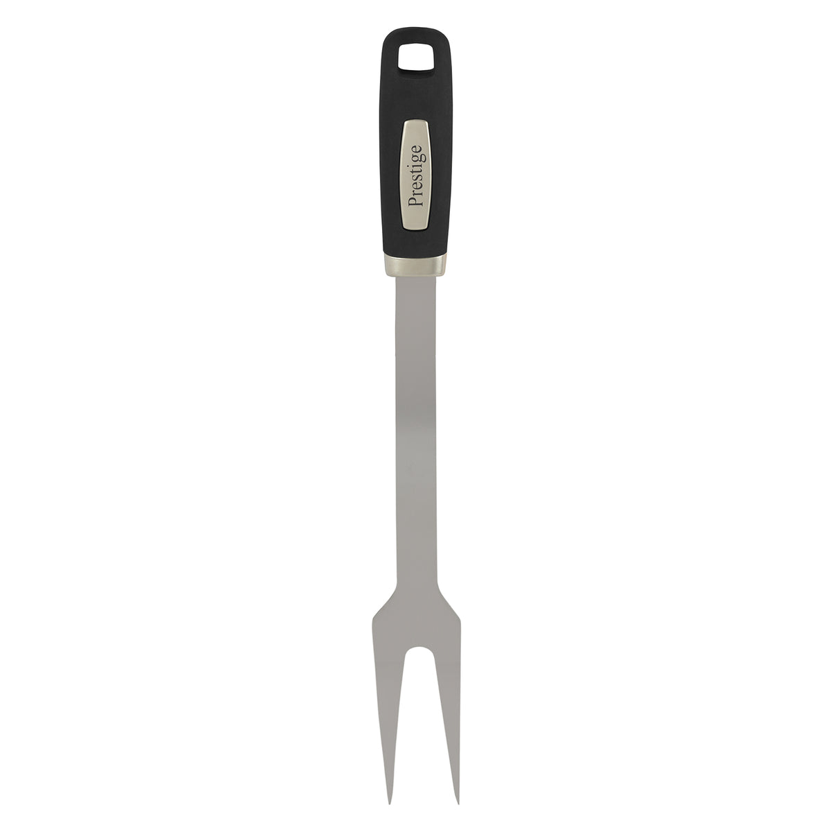 Prestige BBQ Fork with Soft Grip Handle 38 cm | Silver - PR42103