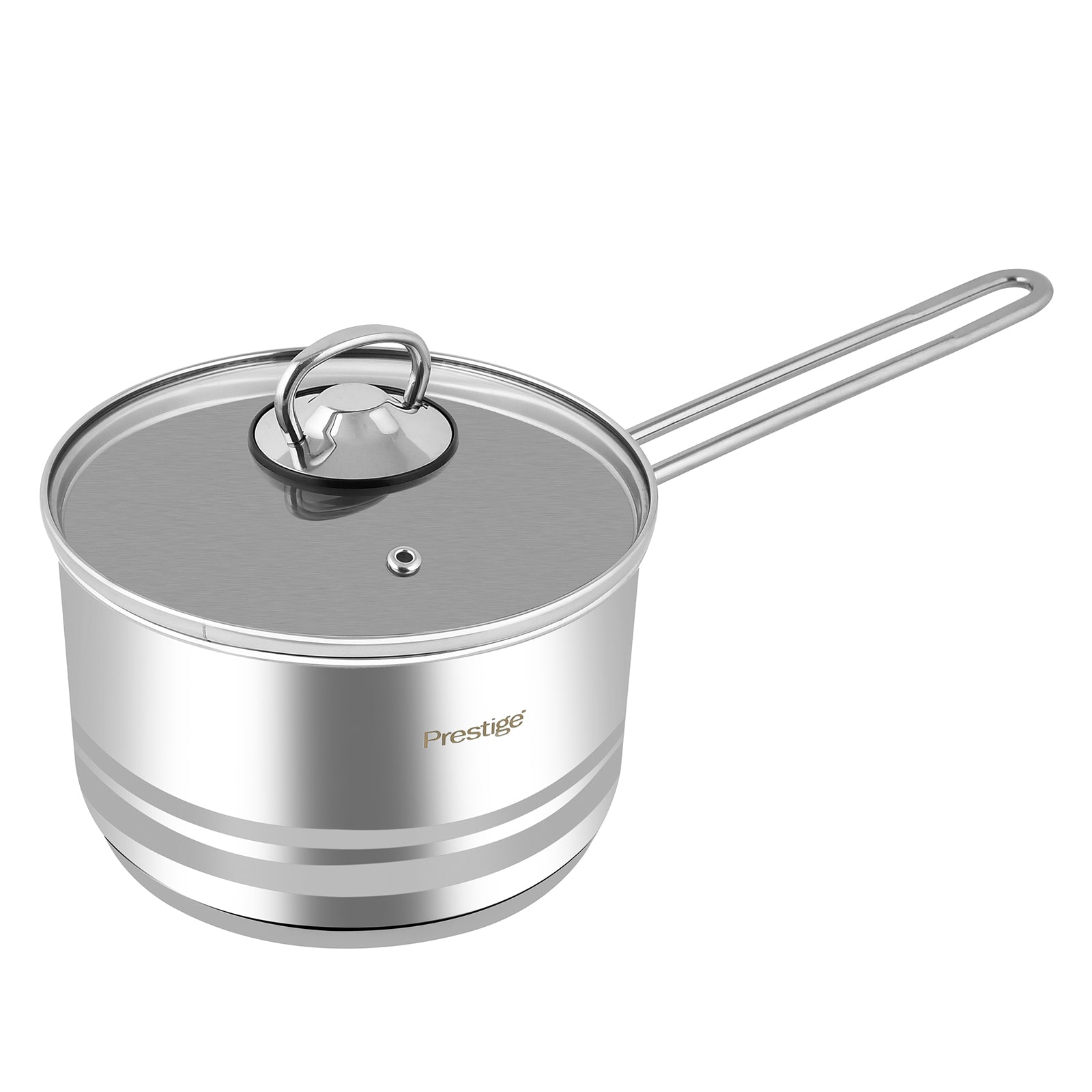 Prestige Infinity Stainless Steel Sauce Pan 2.5 Ltr, 18 cm | Induction Compatible Covered Sauce Pan | PR77373