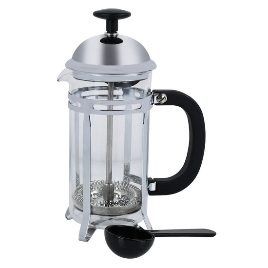 Prestige French Press Coffee Maker 8 Cups 1000ml | Compact Glass French Press with Stainless Steel Filter | PR48179