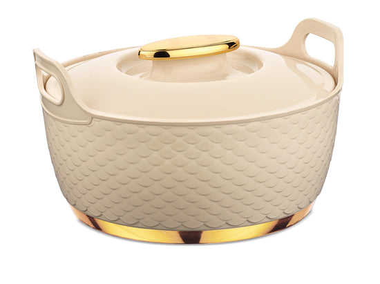Asian Majestic Gold Cass Dlx Set3 (1500+2500+3500) | Super PU Insulation Hot Pot with Stainless Steel Inner Casing | Dishwasher Safe | Serving Dishes with Lids | Hot Food Storage Container & Warmers
