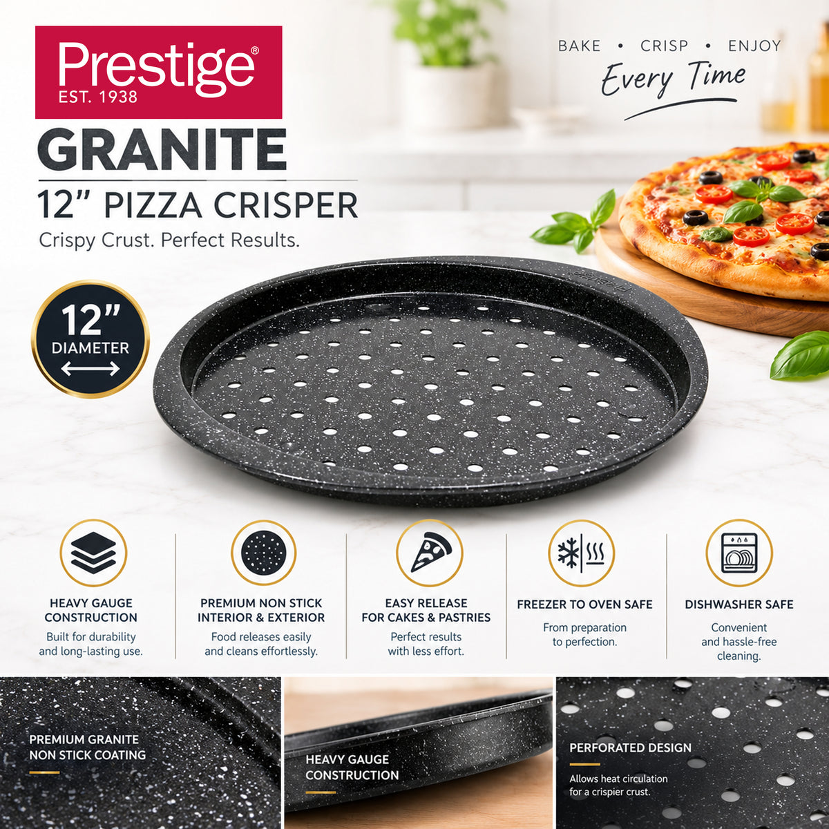 Prestige Granite 12" Pizza Crisper | PR48777