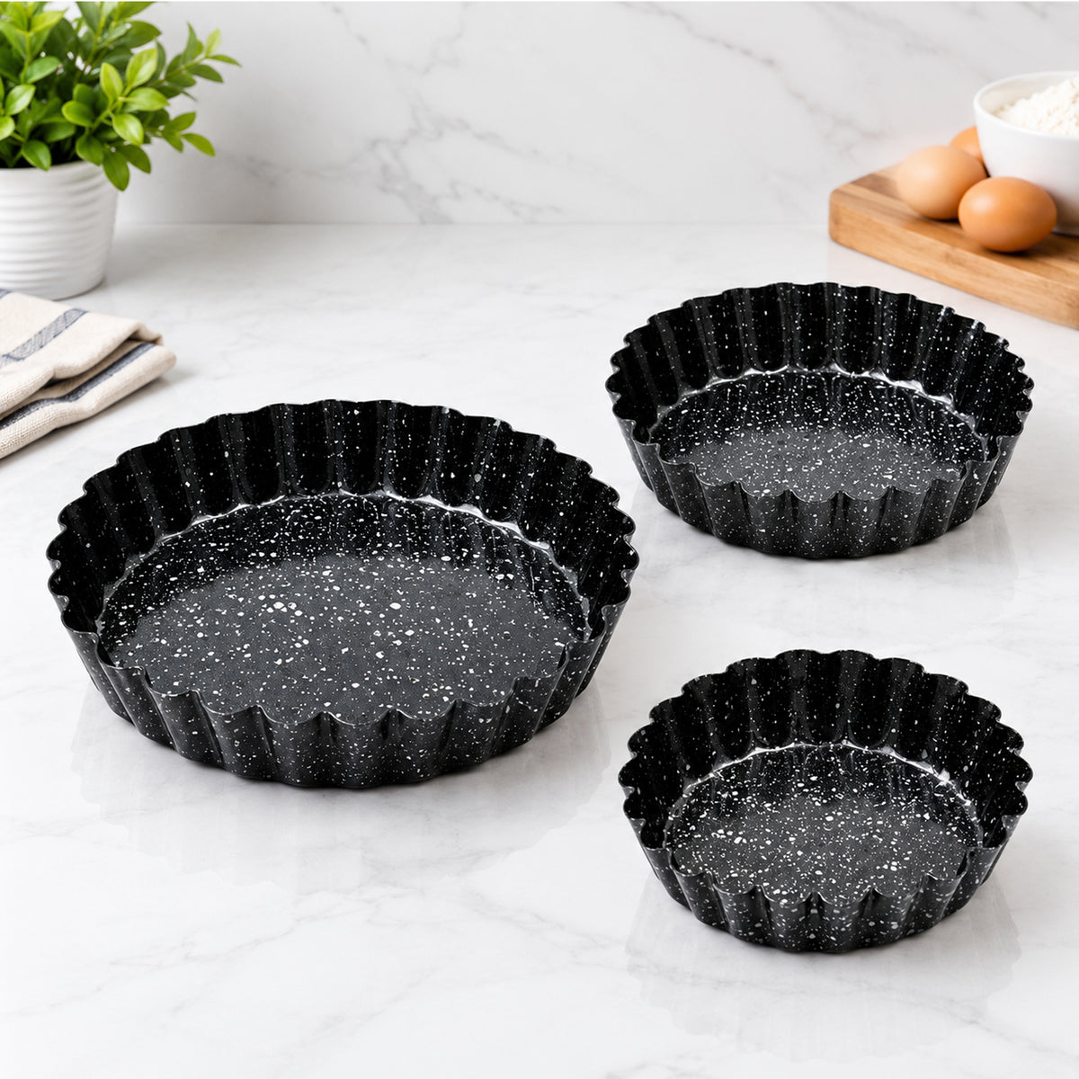 Prestige Granite 3Pc Tart Set | PR48787
