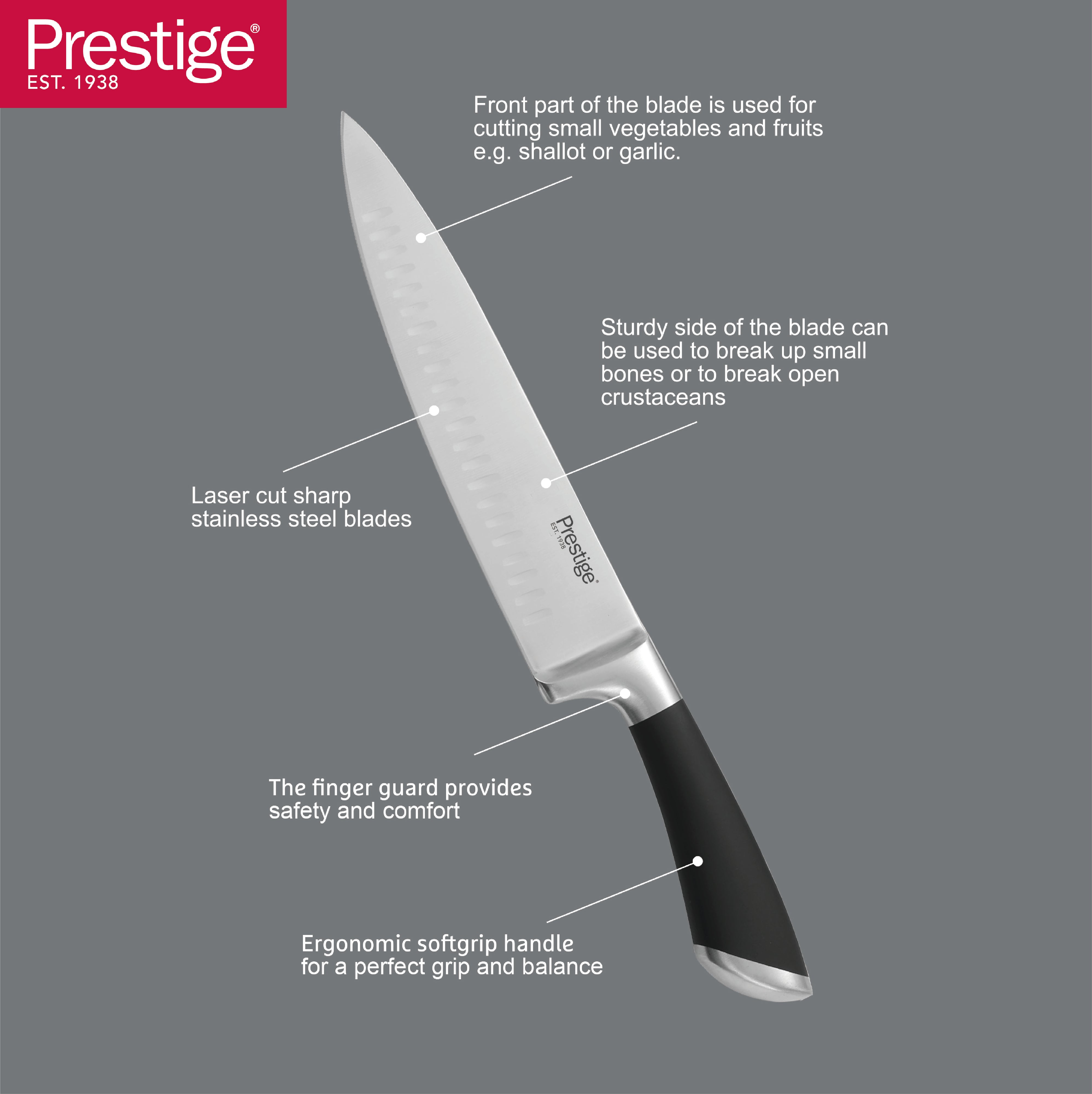 Prestige Deko 7'' Santoku Knife | PR57543