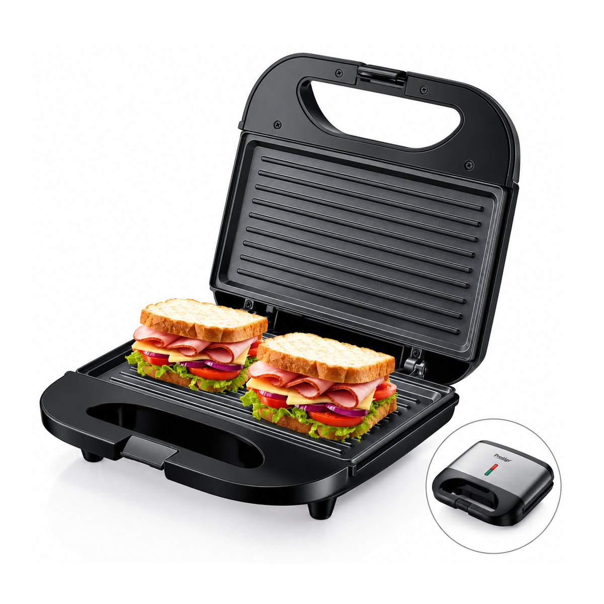 Prestige Stainless Steel Single Grill Sandwich Maker | PR81520
