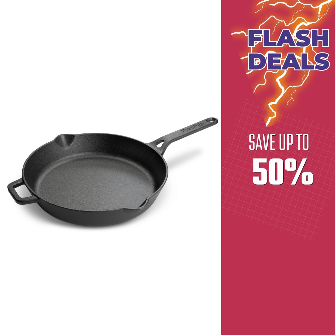 Prestige Cast Iron Pre-Seasoned Fry Pan 24 cm | PR48898