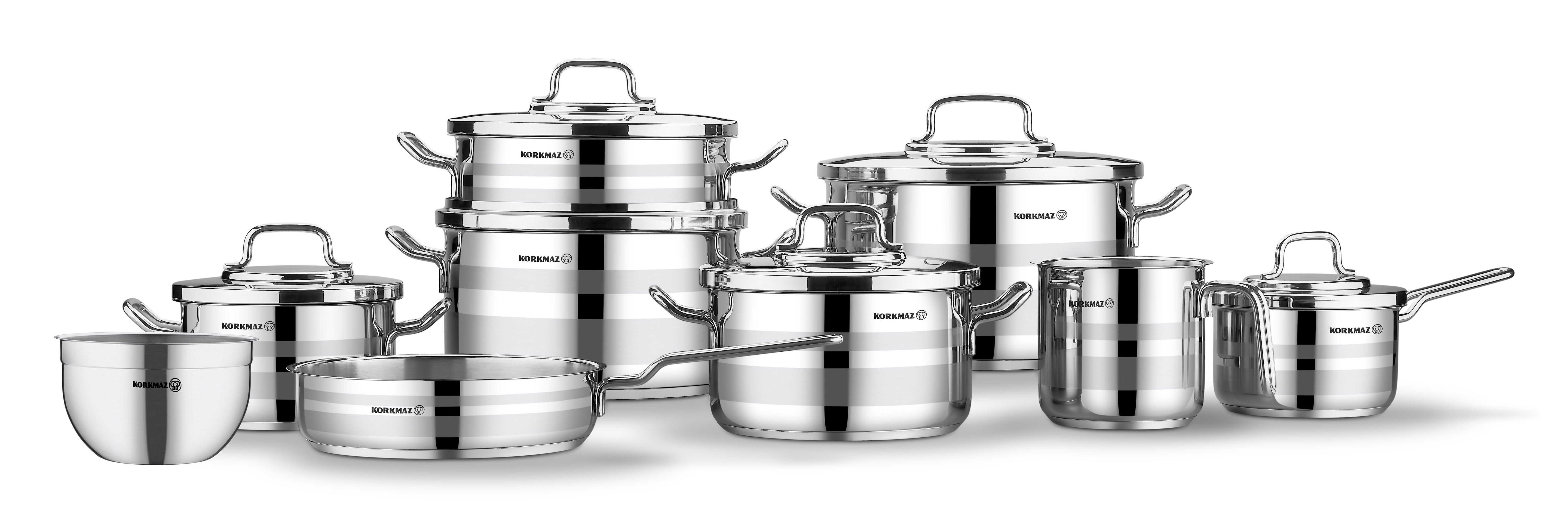 KORKMAZ ASTRON 15PCS COOKWARE SET