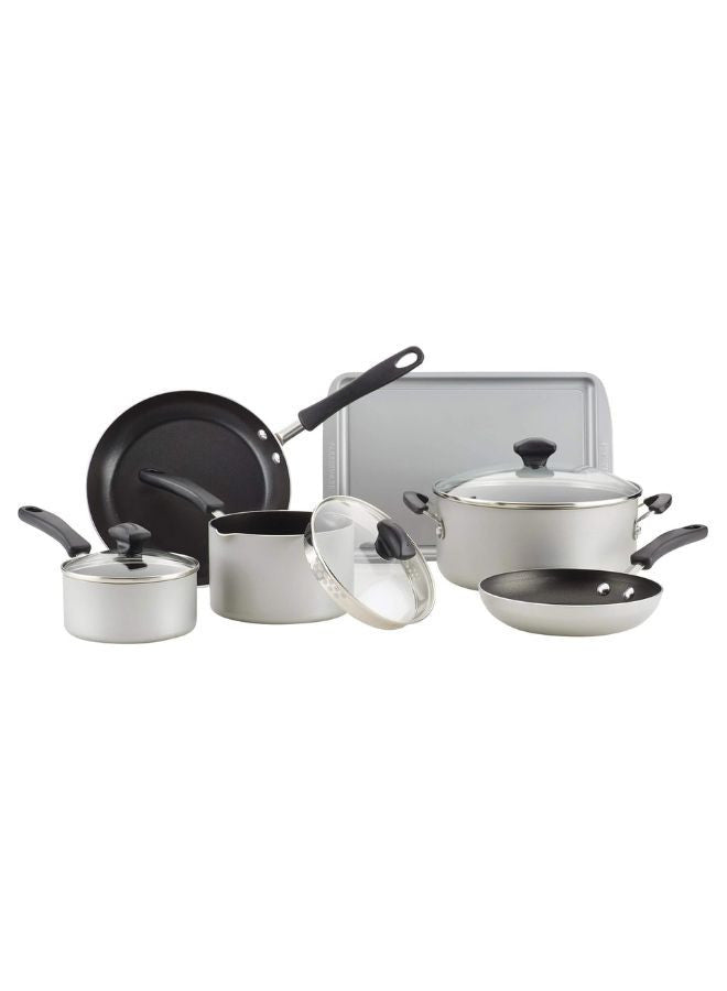 Farberware Cookstart Diamond Max Nonstick Cookware Sets 15 Pcs - SLV