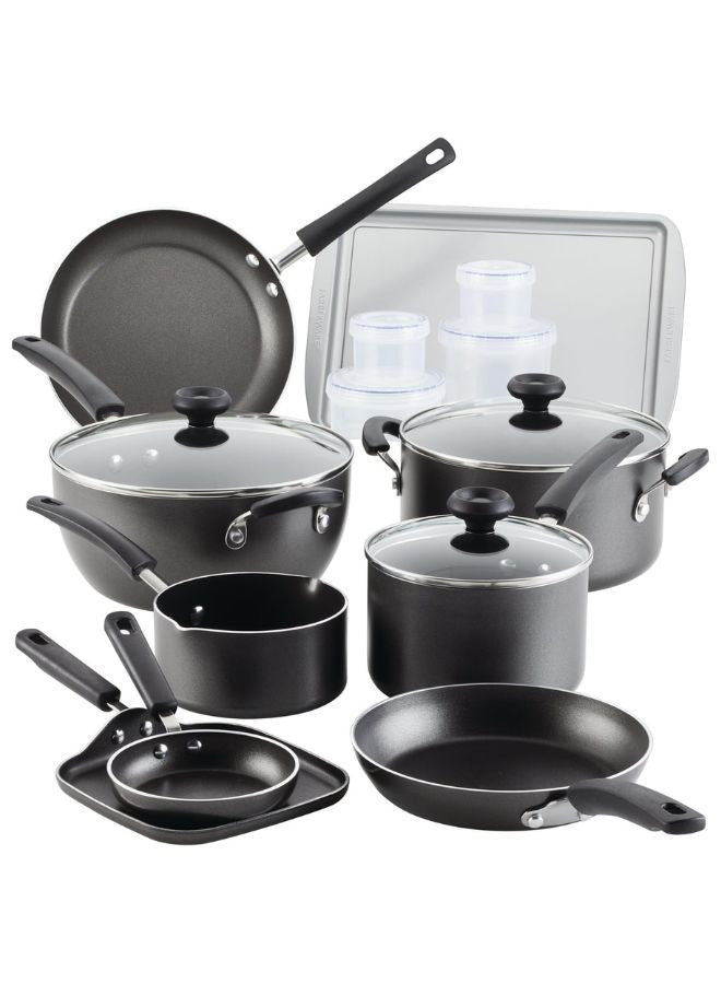 Farberware Pots and Pans Set 20-Pcs Set Gray