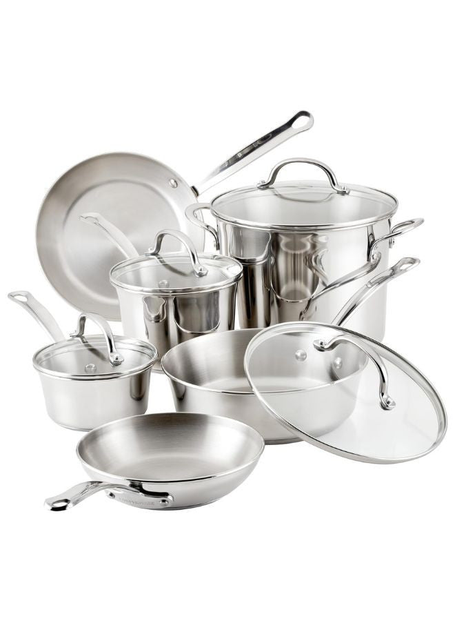 Farberware Millennium SS Cookware Set 10 Pcs - SLV