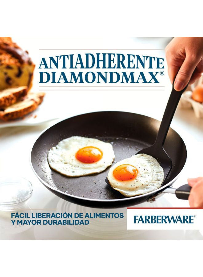 Farberware Cookstart Diamond Max Nonstick Cookware Set 15 Pcs - PEWTER