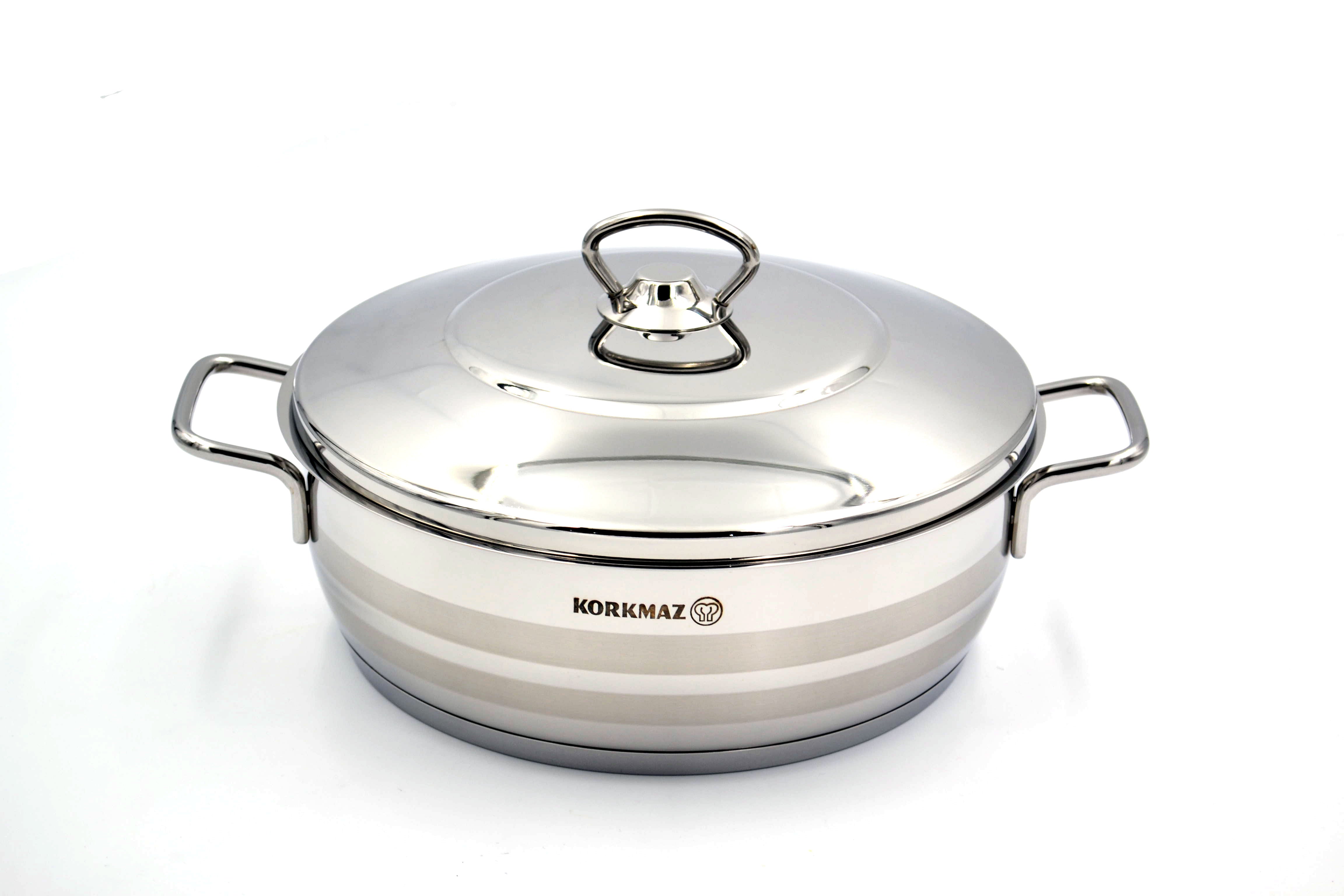 KORKMAZ MEGA EXTRA LOW CASSEROLE 32X9 CM / 7.5 LT