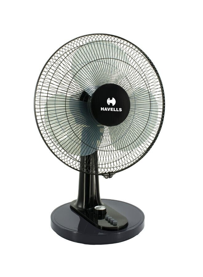 Havells Rigo Table Fan White 400Mm | 3 Speed Settings with Wide Oscillation with Stable Base | Ideal for Desk Fan, Home or Office Use