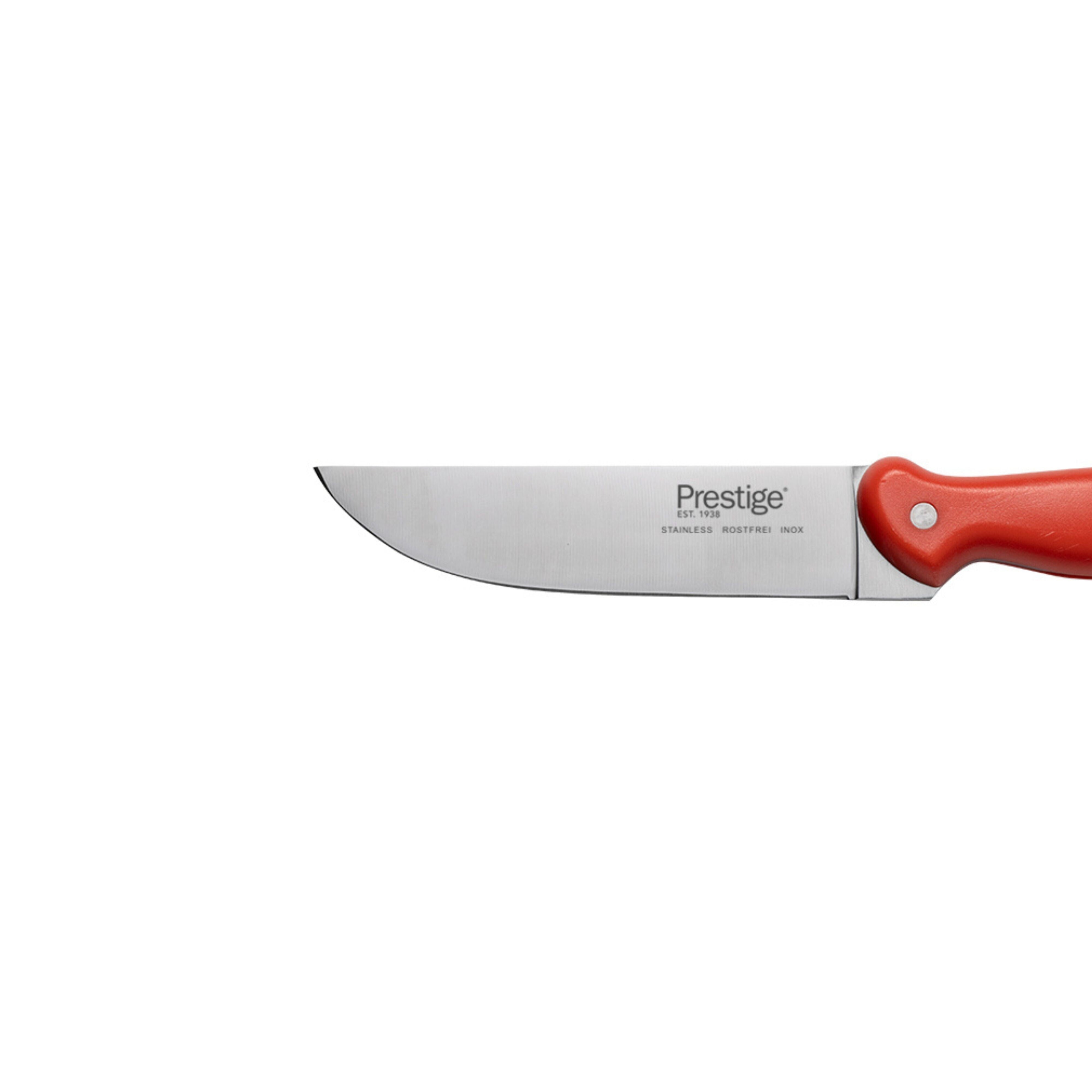 Prestige Professional Butcher Knife 6 inch - Red | Carving Slicing Meat Knife | PR49343