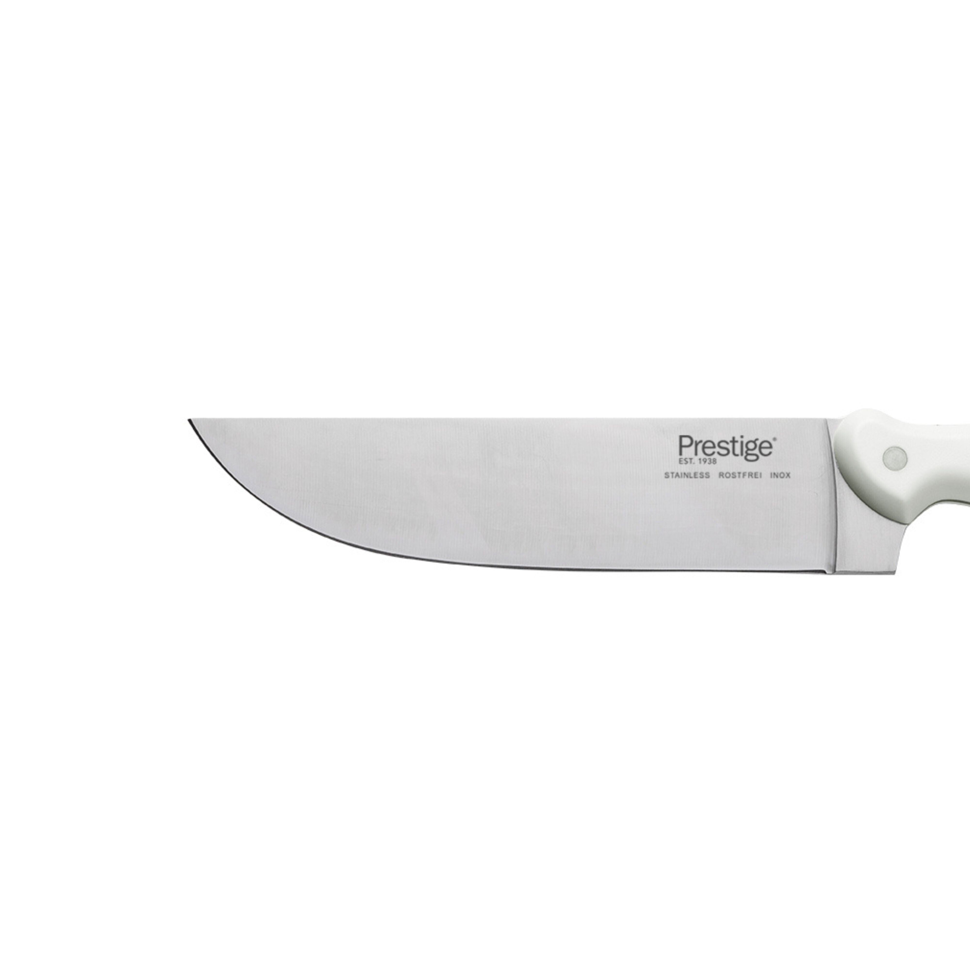 Prestige Professional Butcher Knife 8 inch - White | Carving Slicing Meat Knife | PR49344
