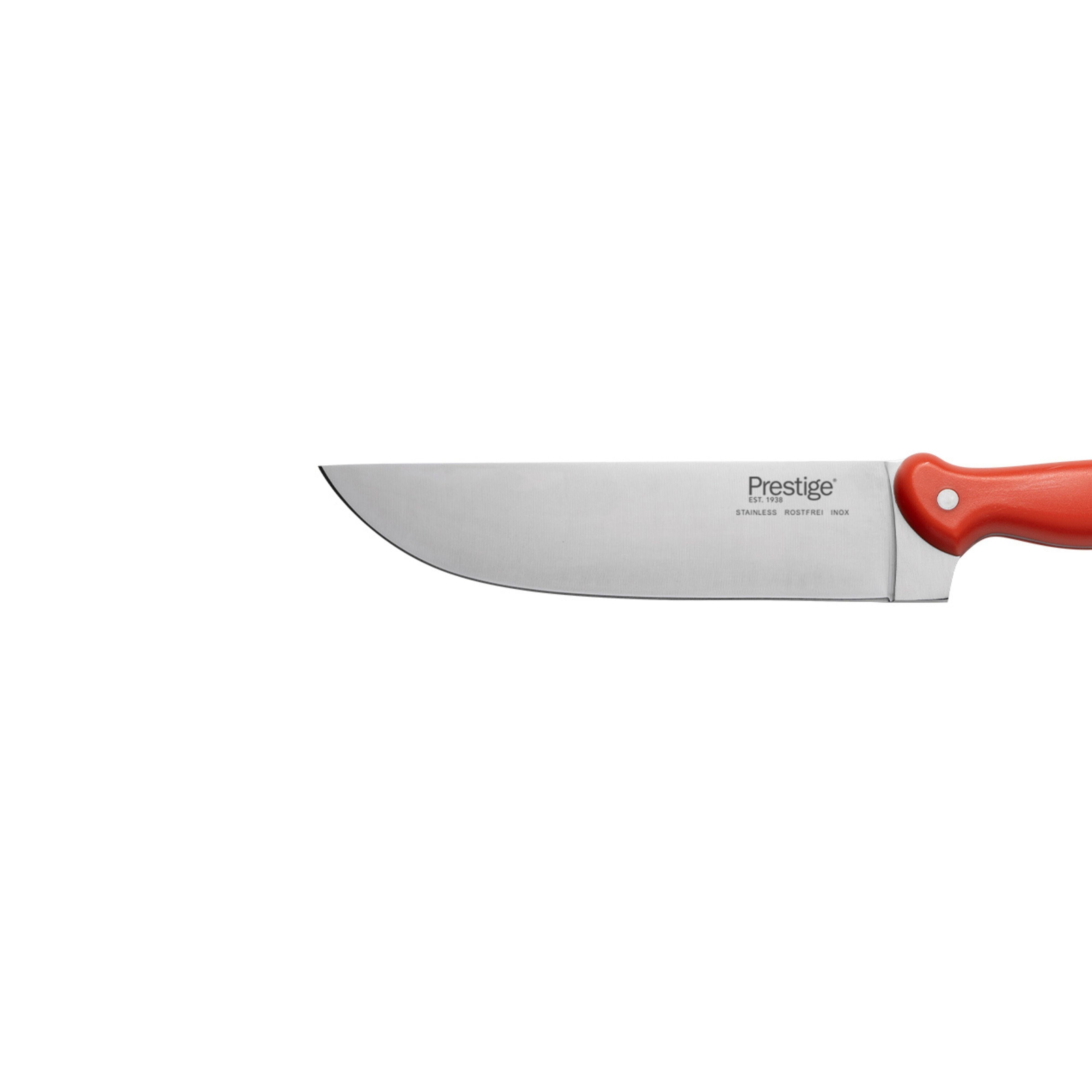 Prestige Professional Butcher Knife 8 inch - Red | Carving Slicing Meat Knife | PR49346