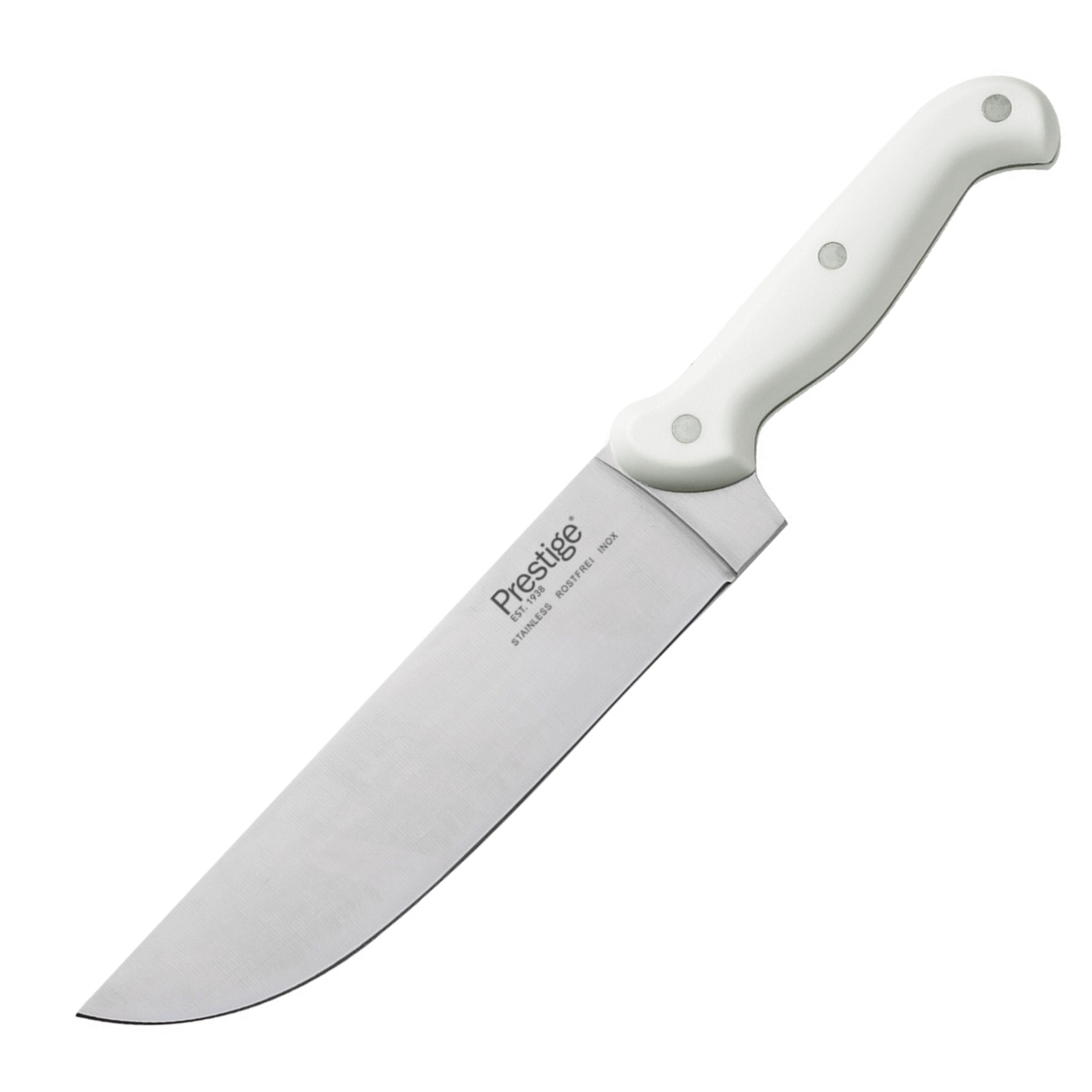 Prestige Professional Butcher Knife 8 inch - White | Carving Slicing Meat Knife | PR49344